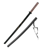 Sword, Wood Bokken  40", Dragon Engraved w/Maroon Wrap,  w/ Scbbard
