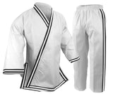 Master Karate Uniform, 10 oz. Medium Weight, White, Custom Trim