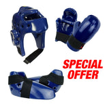 Foam Sparring Gear Set, Blue