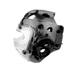 Head Guard, Foam, Full Face w/ Clear Shield, Black