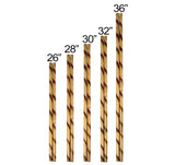 Escrima Stick, Rattan, Burnt Spiral (Pair)