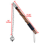 Mace- Metal Flail Mace, 1 Ball (KT-1865-1)