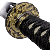 Sword- Metal, Samurai Swords 3pcs Set, Black/Gold (SE-3972-SET)