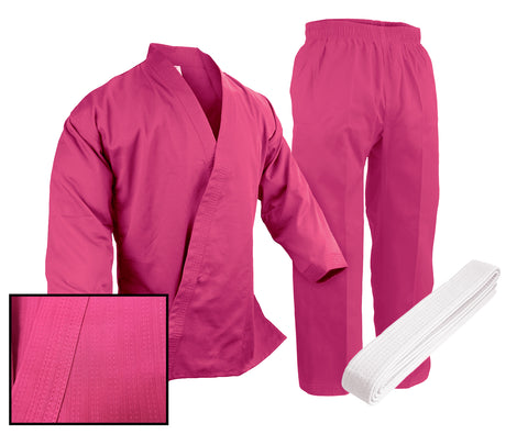 Karate Uniform, Student, Light Weight, Pink