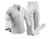 Karate Uniform, 10 oz. 100% Cotton, White