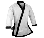 Tangsoodo Uniform, 10 oz., Medium Weight, Black Trim w/ Drawstring Waist