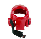 Head Guard, Foam, Full Face w/ Clear Shield, Red (Sale)