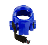 Head Guard, Foam, Full Face w/ Clear Shield, Blue (Sale)