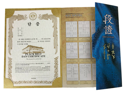 Certificate Case, TKD Dan, Blue