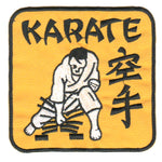 Patch, Logo, Karate in Square 4.5"