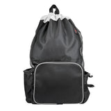 Varsity Backpack, Side Mesh, Black/White