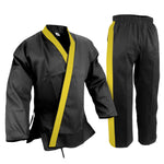 Custom Trimmed Lapel and Pants, Uniform,  Light Weight, Black