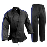 Custom Trimmed Sleeves and Pants, Uniform,  Light Weight, Black