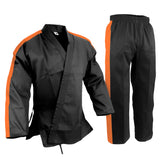Custom Trimmed Sleeves and Pants, Uniform,  Light Weight, Black