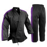 Custom Trimmed Sleeves and Pants, Uniform,  Light Weight, Black