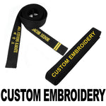 Martial Arts, Custom Embroidered, Black Belt