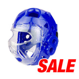 Head Guard, Foam, Full Face w/ Clear Shield, Blue (Sale)