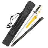 Sword- Metal, Taichi w/Wood Scabbard, Black, 38" (JS-106)