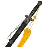 Sword- Metal, Taichi w/Wood Scabbard, Black, 38" (JS-106)