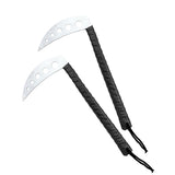 Kama, w/Holes, 12" Wrapped Handle, Black