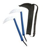 Kama, w/Holes, 12" Wrapped Handle, Blue