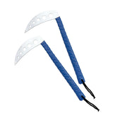 Kama, w/Holes, 12" Wrapped Handle, Blue