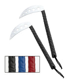 Kama, w/Holes, 12" Wrapped Handle, Black