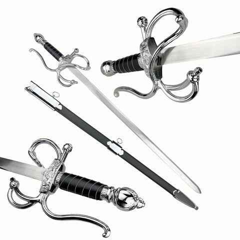 Sword,  Metal, Medieval Rapier Sword, 38" (WT-4012)