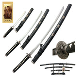 Sword- Metal, Samurai Swords 3pcs Set, Black (SW-68L4)
