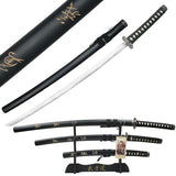 Sword- Metal, Samurai Swords 3pcs Set, Black (SW-68L4)