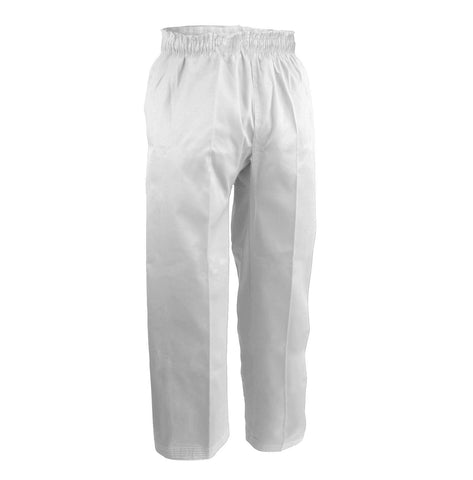 Karate Pants, 12 oz. White, Elastic Waist