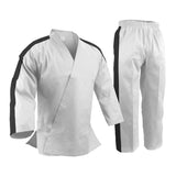 Custom Trimmed Sleeves and Pants, Uniform,  Light Weight, White