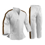 Custom Trimmed Sleeves and Pants, Uniform,  Light Weight, White
