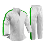 Custom Trimmed Sleeves and Pants, Uniform,  Light Weight, White
