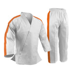 Custom Trimmed Sleeves and Pants, Uniform,  Light Weight, White