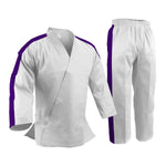 Custom Trimmed Sleeves and Pants, Uniform,  Light Weight, White
