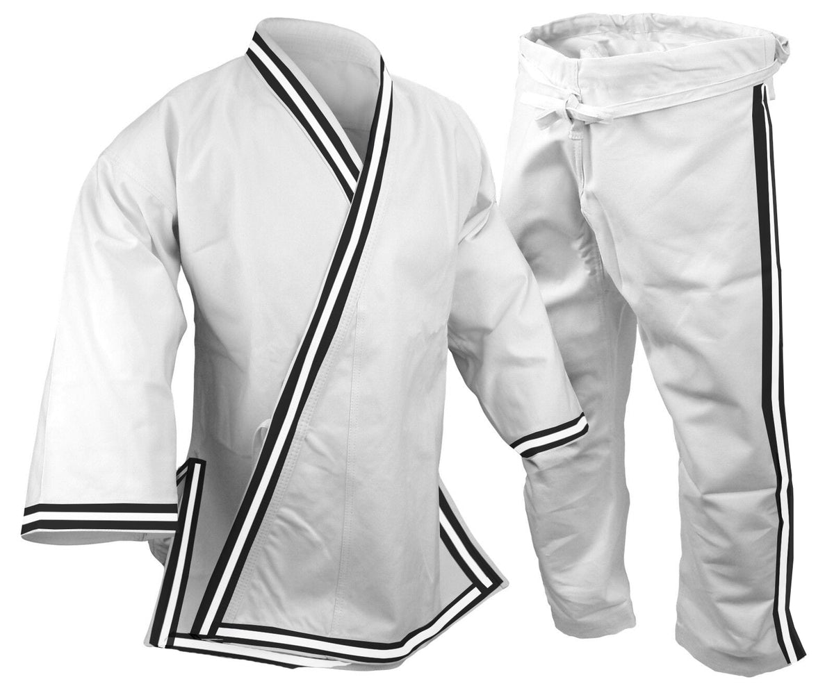 Grandmaster Karate Uniform, Custom Trimmed, 14 oz. Ultra Heavy Weight ...