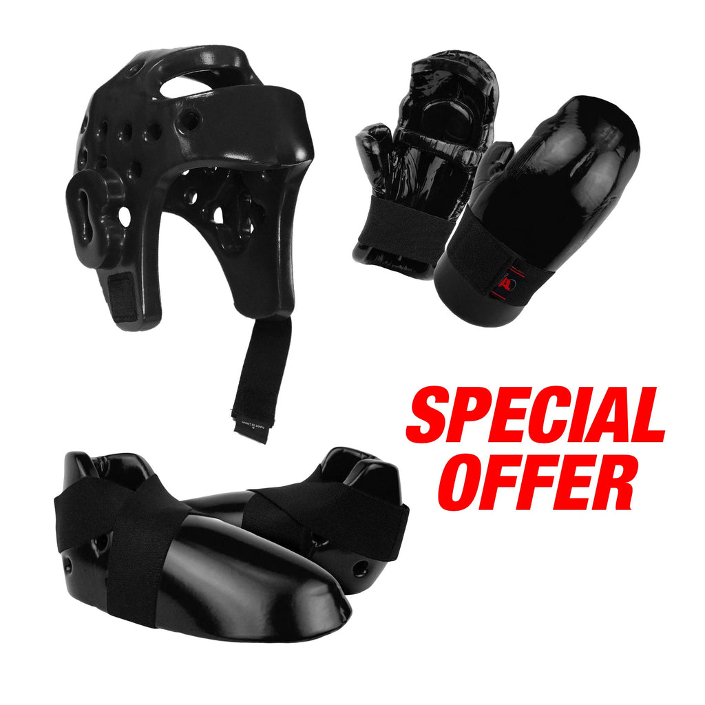 mma sparring gear set Foam Sparring Gear Set, Black – Prowin Corp