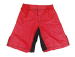 MMA Shorts, Elastic Waist, Red