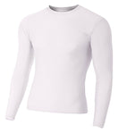 Rash Guard, Long Sleeve, White