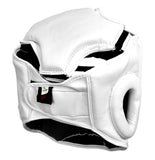 Head Gear w/Cage, Synthetic Leather, White