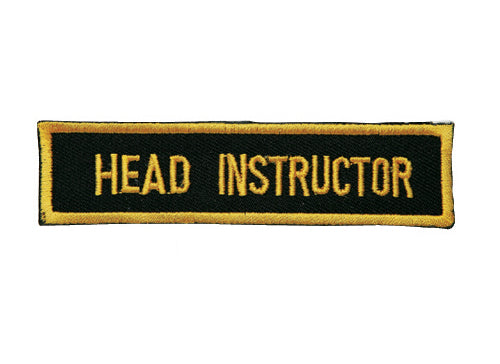 Patch, Title, Head Instructor 4