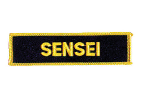 Patch, Title, Sensei, Black 4"